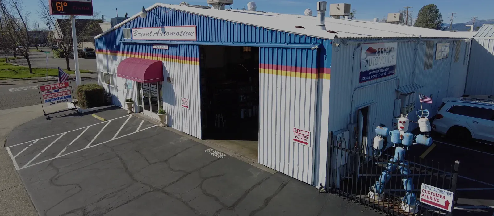 Bryant Automotive shop on Churn Creek Road in Redding
